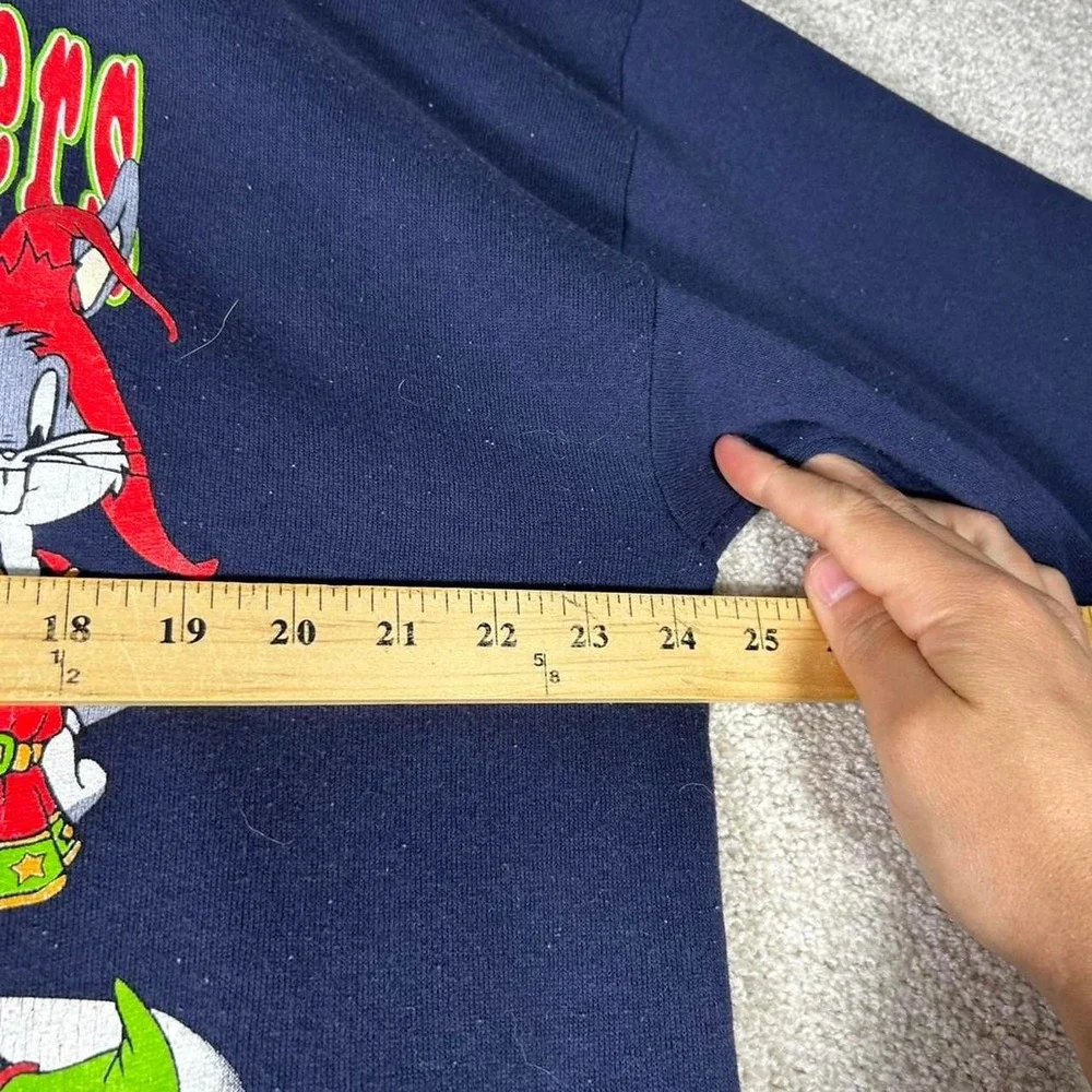 Vintage 1994 Looney Tunes Taz double sided jumbo Christmas crewneck Size XL
